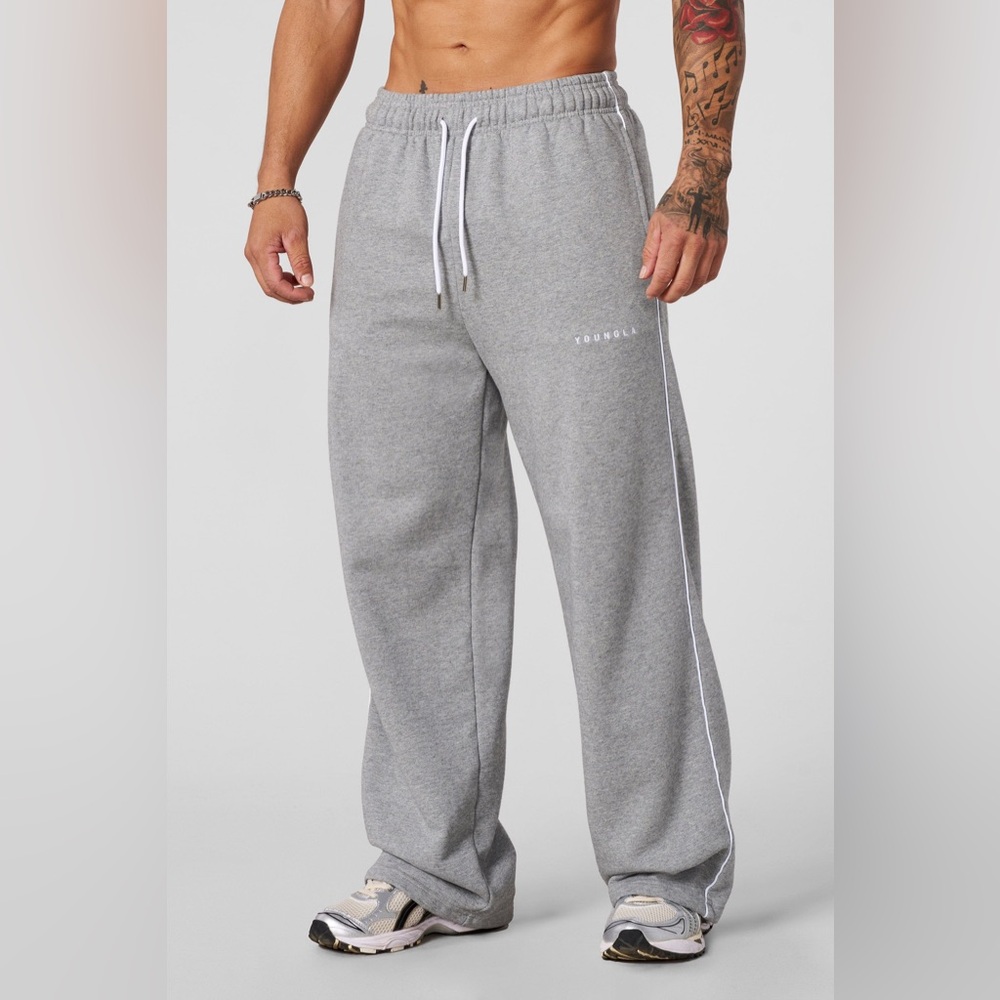 YoungLA Men's Heather Gray Joggers